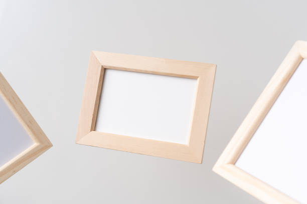 istock top view of three brown wood photo frame on white 1210053576
