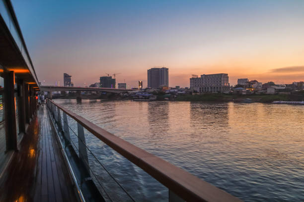 View from Cuise boat onto Mekong River
