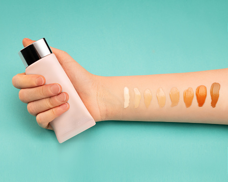 Foundation Make-Up, Color Swatch, Cream - Dairy Product, Care, Skin