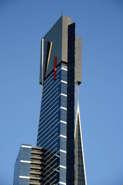 башня эврика, мельбурн, австралия - melbourne cityscape clear sky day стоковые фото и изображения