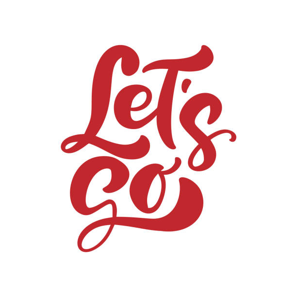 Let39s go typography style vector 397370 Vector Art at Vecteezy