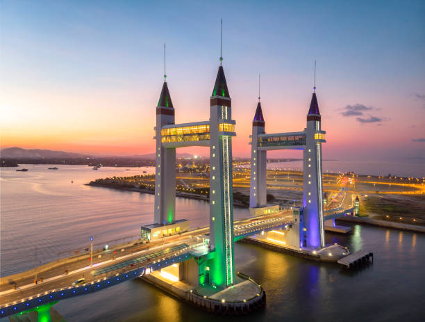 istock Terengganu Drawbridge sunset 1210086461