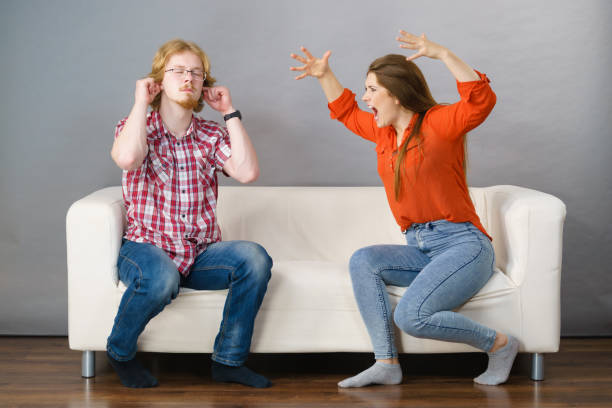 istock Man and woman having fight 1210087020
