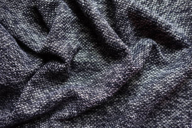 istock Texture of draped thick heather blue gray fabric 1210102999