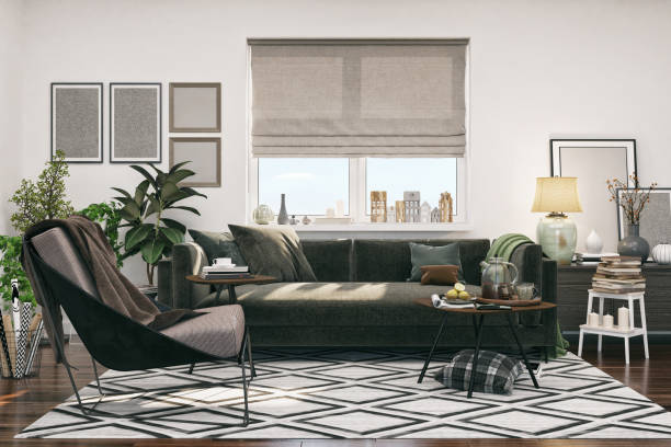 istock Comfortable Sofa and Chair in the Living Room 1210104429