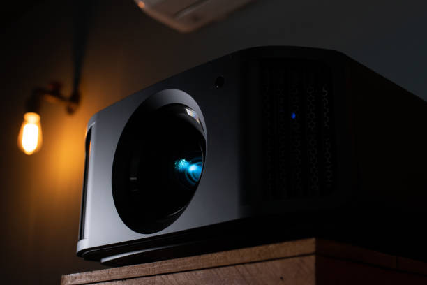 istock Projector in private cinema 1210105096