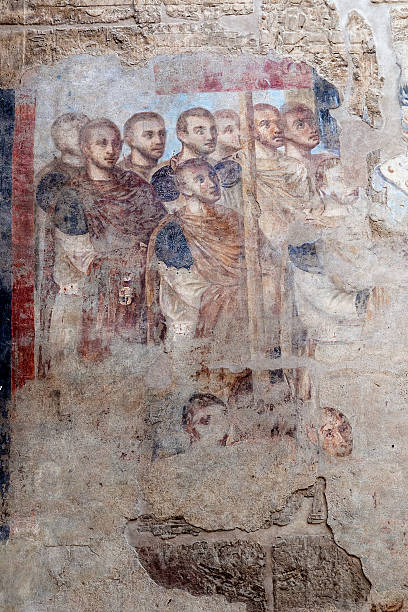 istock Beautiful paintings in Luxor temple 121011111