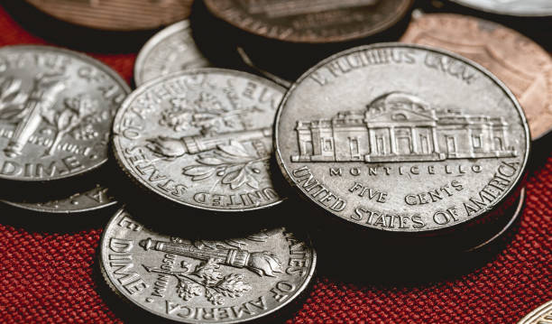istock Coins stack background. Business, Economy and financial concepts. 1210113370