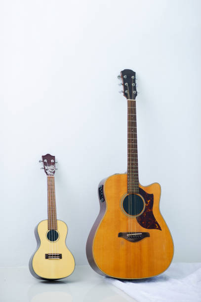 istock Classical guitar placed in the room 1210126694