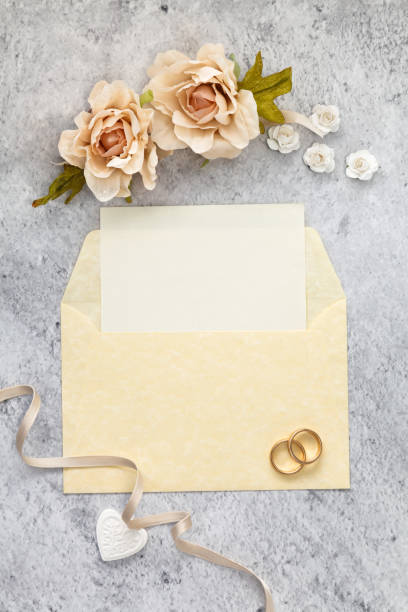 istock Blank greeting card for wedding day. 1210128701
