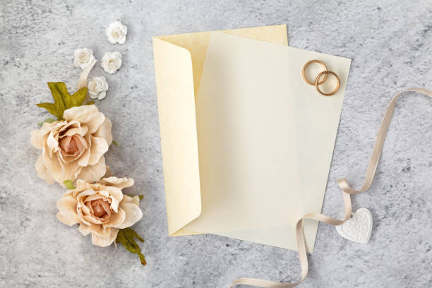 istock Blank greeting card for wedding day. 1210128734