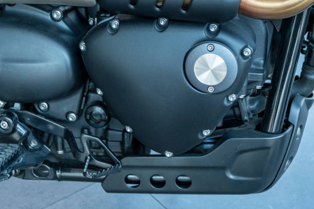 istock Close up of Motorcycle classic engine 1210132106