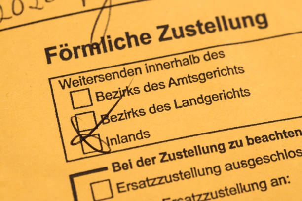 istock Yellow envelope with the text 