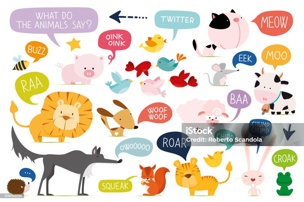 Cute Animals Collection Farm Animals Wild Animals Marina Animals Isolated On White Background With Animal Sounds In Colorful Speech Baloons Vector Illustration Design Template Stock Illustration - Download Image Now - iStock Cute Animals Collection Farm Animals Wild Animals Marina Animals Isolated On White Background With Animal Sounds In Colorful Speech Baloons Vector Illustration Design Template Stock Illustration - Download Image Now - iStock