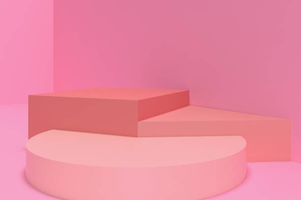 istock 3d render, abstract geometric background, cylinder podium, minimalistic primitive shapes, modern mock up, blank template, empty showcase, shop display 1210142707