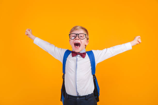 istock Little schoolboy ready for school . Back to school concept 1210144891