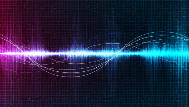 istock Blue and Violet Digital Sound Wave Background,technology and earthquake wave concept,design for music industry,Vector,Illustration. 1210146330