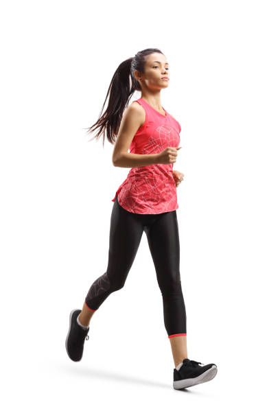 istock Beautiful young woman running 1210146586