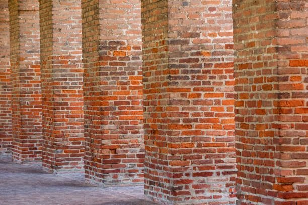 istock colonnade with brick at Sabbioneta 1210148687