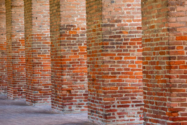 istock colonnade with brick at Sabbioneta 1210156647