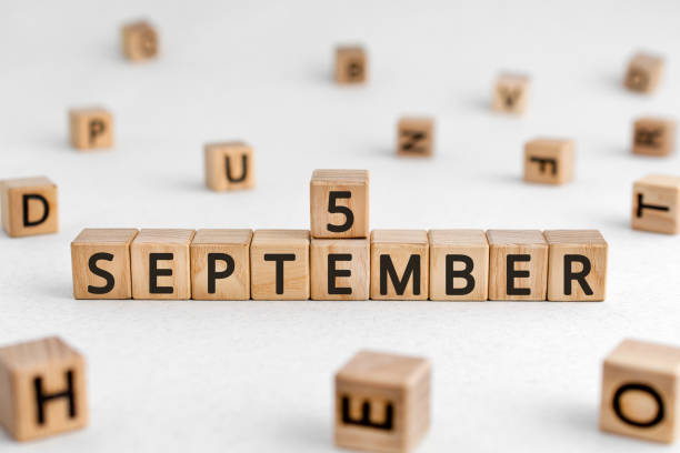 istock September 5 - from wooden blocks with letters 1210158443