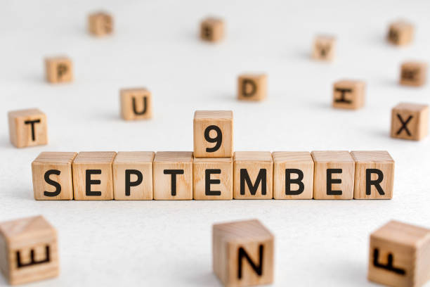 istock September 9 - from wooden blocks with letters 1210158451