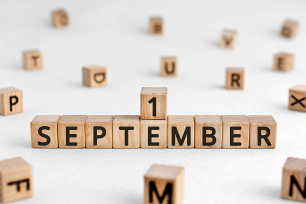 istock September 1- from wooden blocks with letters 1210158519