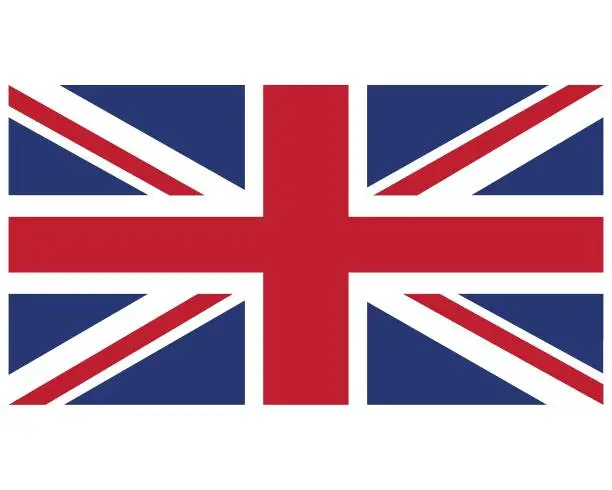 Vector illustration of Vector illustration of the flag of the United Kingdom