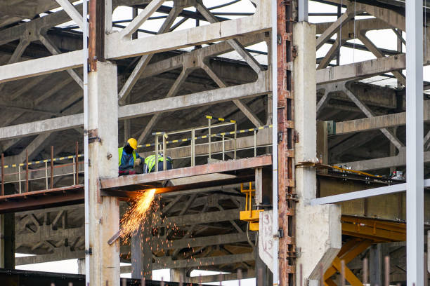 istock factory body reconstruction, view of reinforced concrete structures 1210177026