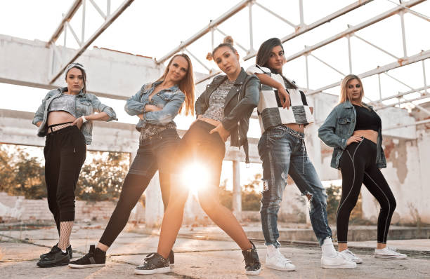 istock The group of modern  dancers 1210178534