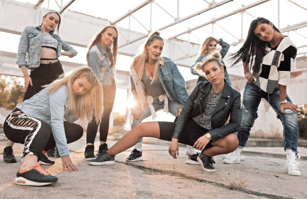 istock The group of modern  dancers 1210178741