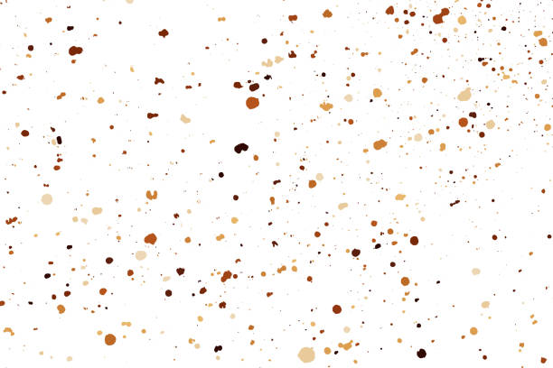 ilustraciones, imágenes clip art, dibujos animados e iconos de stock de textura de grano de color de café aislada sobre fondo blanco. - sand pattern