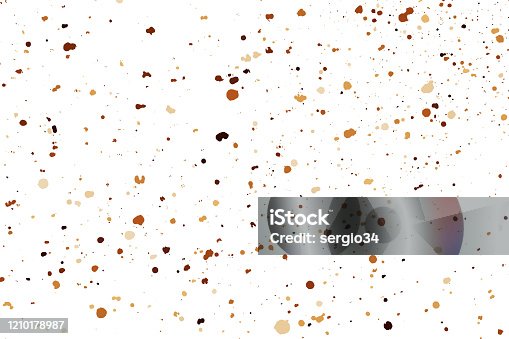 istock Coffee Color Grain Texture Isolated on White Background. 1210178987
