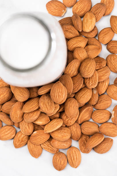 istock Alternative Non Dairy Almond Milk. Diet and Nutrition Concept 1210184197