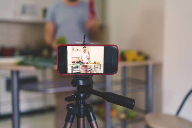 istock Food blogger creating content 1210188429