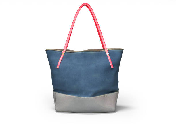istock 3D rendering beach bag for sale isolated on white background with shadow 1210197349