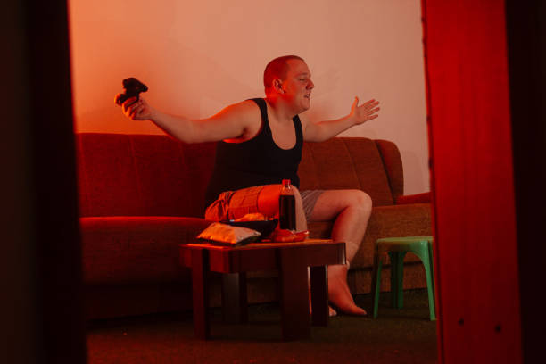 istock Gamer playing video games 1210200109
