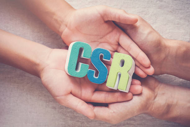 istock Hands holding CSR corporate social responsibility, business concept 1210226591