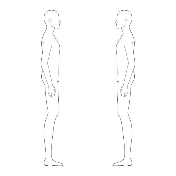 istock Fashion template of standing men 1210229637