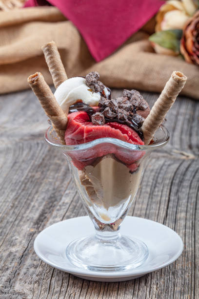 istock Scoops of ice cream - assorted flavors. 1210234210