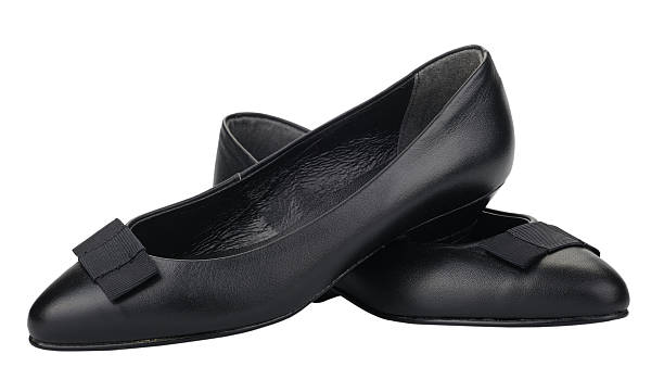 istock Black women's shoes, isolated 121023789