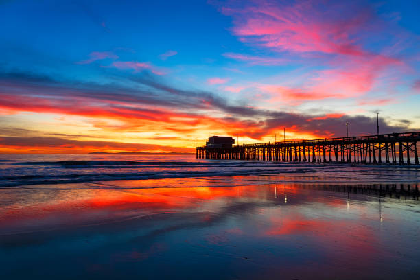 istock Beach pier twilight along the California coast 1210243972