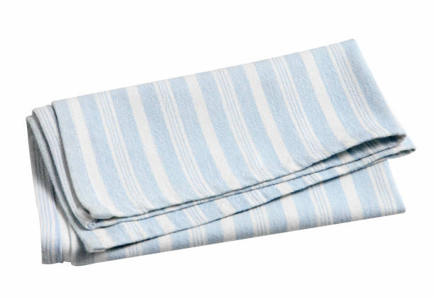 istock Cotton napkin isolated on white background 1210245167