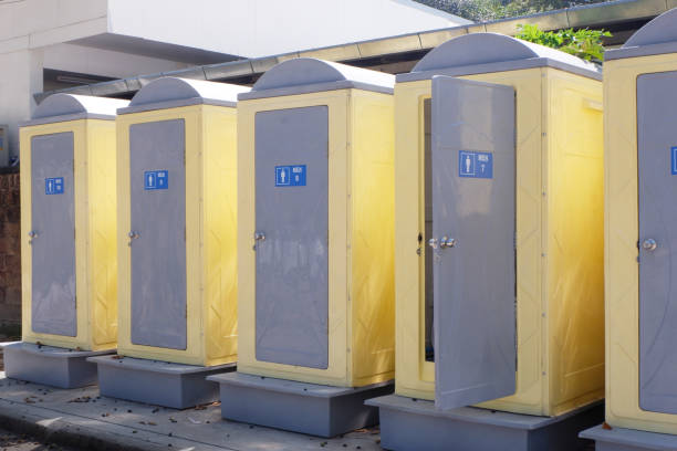 istock Portable Mobile Toilets public in the park. 1210246190