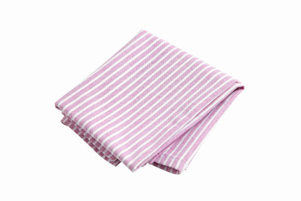 istock Cotton napkin isolated on white background 1210246451