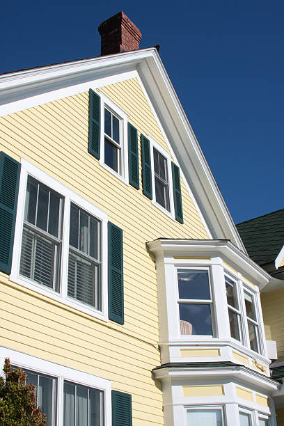 istock Front of house and blue sky 121024699