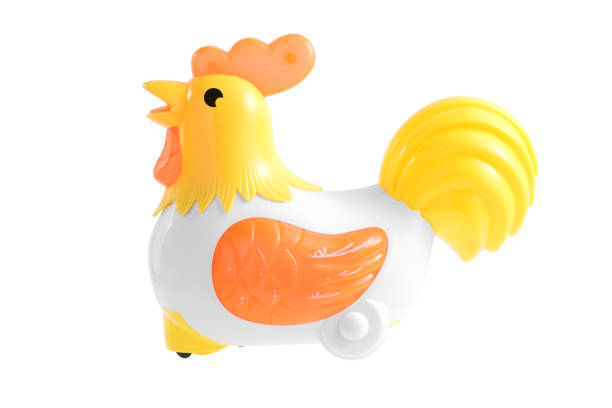 istock miniature toy chicken car isolated on white background 1210248316