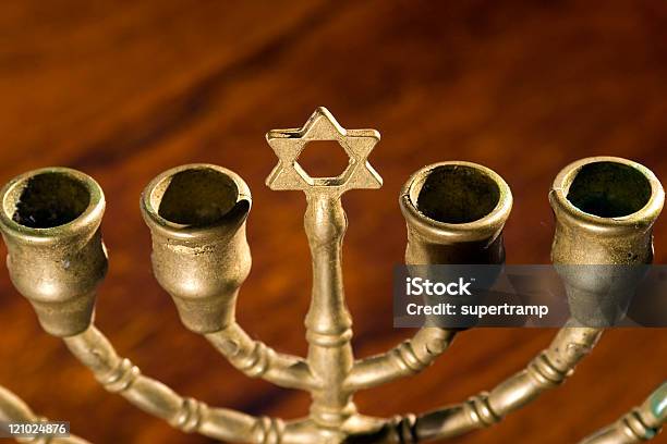 Close Up Of Menorah Stock Photo - Download Image Now - Maccabees, David - Biblical King, Star - Space