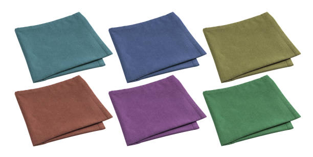 Cotton napkin isolated on white background