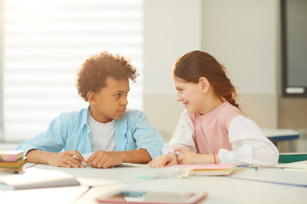 istock Boy And Girl Interacting 1210259489